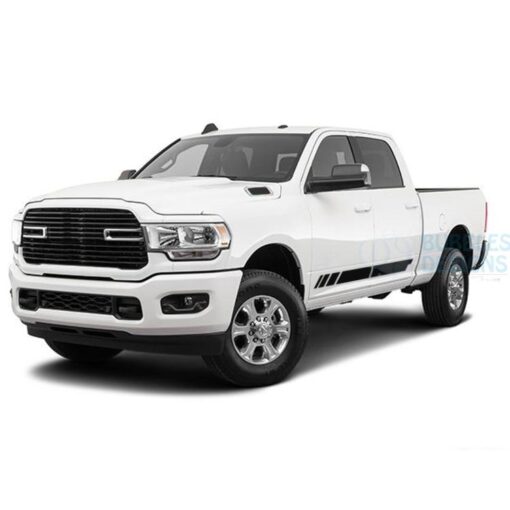 Lower Door Stripes Decals Graphics Vinyl For Dodge Ram Crew Cab 3500 Bed 64 Side Door Sticker