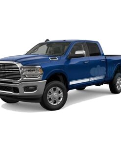 Lower Stripes Decals Graphics Vinyl For Dodge Ram Crew Cab 2500 White / 2019-Present Side Door