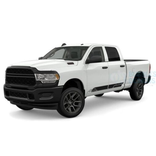 Mountain Stripes Decals Graphics Vinyl For Dodge Ram Crew Cab 2500 Side Door Sticker