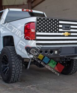 USA bed sticker, vinyl design for Chevrolet Silverado decal 2015 - Present