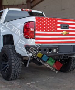 USA bed sticker, vinyl design for Chevrolet Silverado decal 2015 - Present