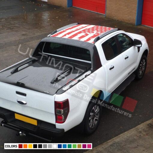 Decal Roof USA for Ford Ranger Double Cab 2011 - Present