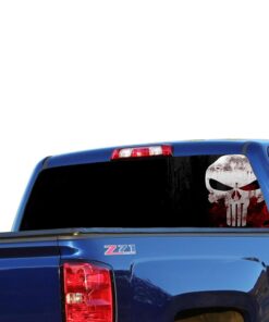 Skull Perforated for Chevrolet Silverado decal 2015 - Present