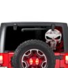 Punisher Skull Perforated for Jeep Wrangler JL, JK decal 2007 - Present