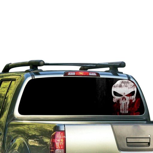 Punisher 2 Perforated for Nissan Frontier decal 2004 - Present