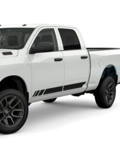 Side Stripes Stickers Decals Graphics Vinyl For Dodge Ram Crew Cab 2500 Black / 2019-Present Side