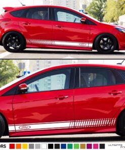 Decal Sticker Vinyl Side Racing Stripes Ford Focus RS Modified