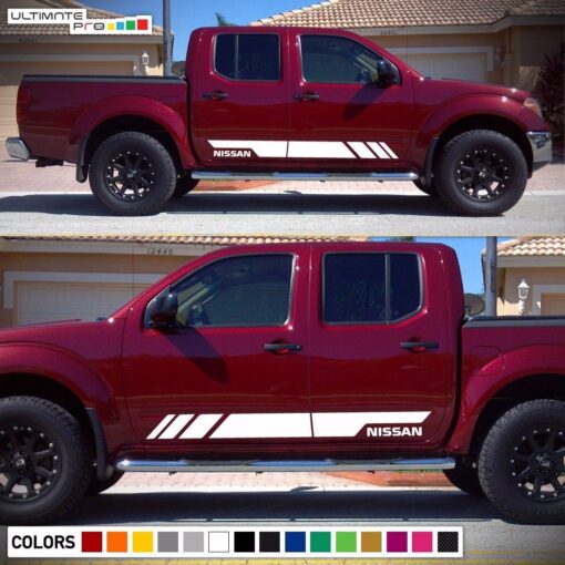 Racing Sticker Decal stripe kit Compatible with Nissan Navara 2008-Present