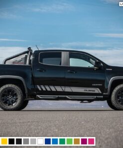 Sticker Vinyl Mountain Stripe Kit Compatible with Chevrolet Colorado