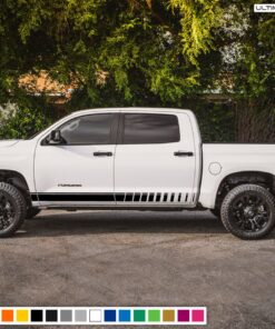 Side Stripes Decal Sticker Graphic Compatible with Toyota Tundra 