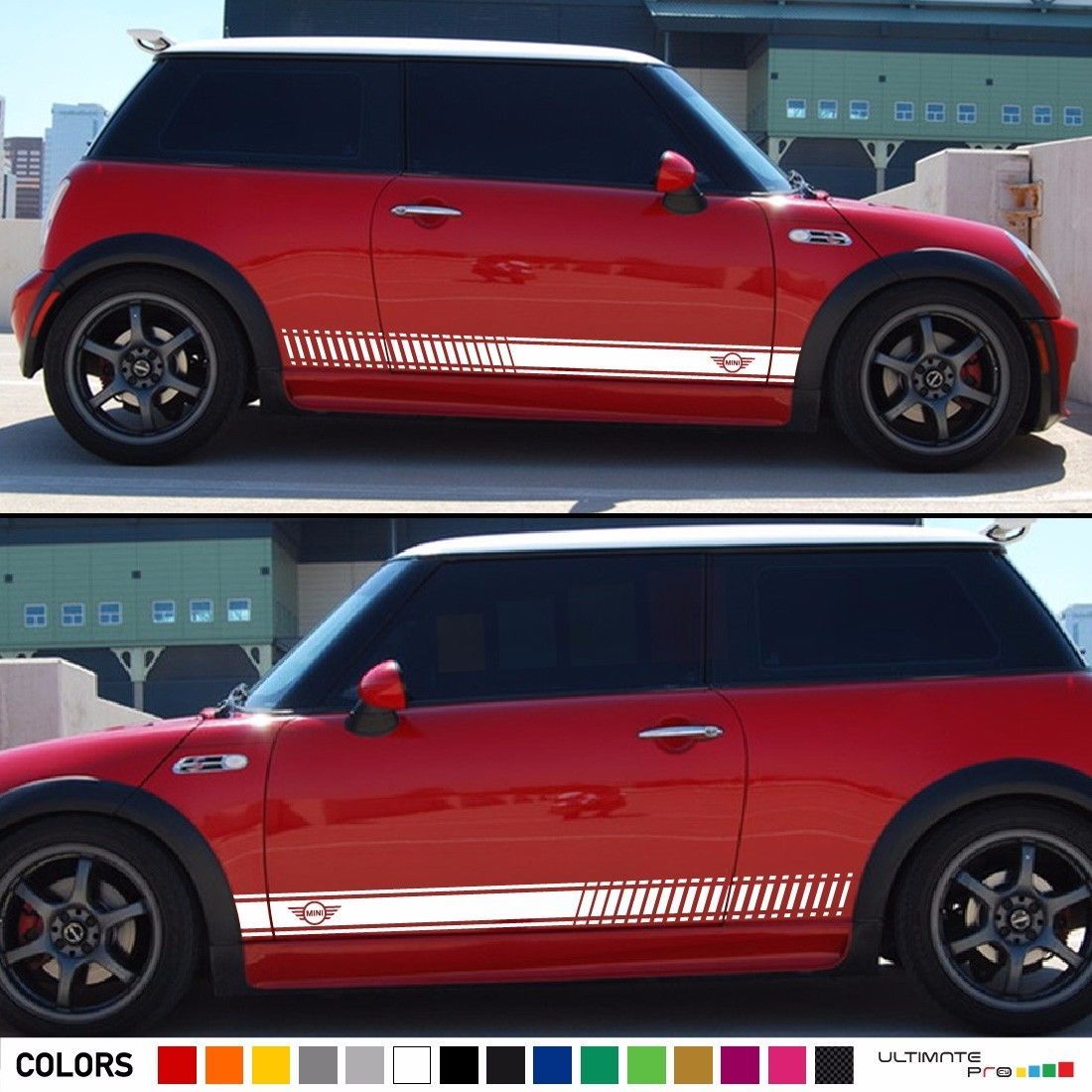 Sticker Side Stripe Compatible with Mini Cooper decals