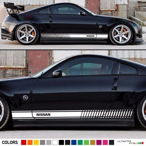 Sticker Vinyl Side Racing Stripes Compatible with Nissan 350 Z Fairlady Z 2002-Present