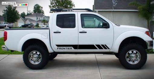 Side Stripes Vinyl Sticker Graphic Compatible with Nissan Frontier Navara 2004-Present