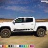 Sticker Vinyl Mountain Stripe Kit Compatible with Chevrolet Colorado