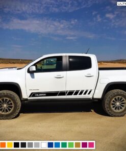 Sticker Vinyl Mountain Stripe Kit Compatible with Chevrolet Colorado