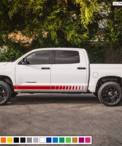 Side Stripes Decal Sticker Graphic Compatible with Toyota Tundra 