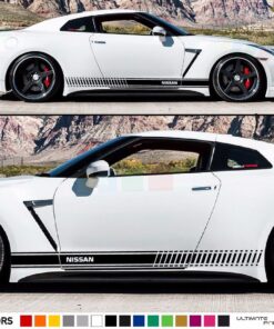 Decal Sticker Vinyl Side Racing Stripes Compatible with Nissan GT-R R35 2007-Present