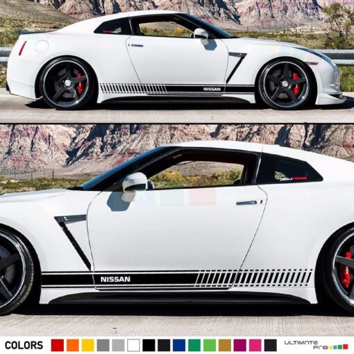 Decal Sticker Vinyl Side Racing Stripes Compatible with Nissan GT-R R35 2007-Present