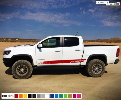 Decals Vinyl Mountain Stripe Kit Compatible with Chevrolet Colorado