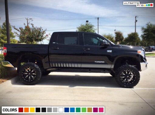 Side Stripes Decal Sticker Graphic Compatible with Toyota Tundra