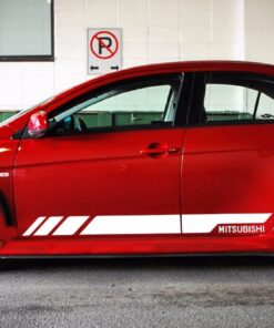 Sport Decal Sticker Vinyl Side Racing Stripes with Mitsubishi Lancer