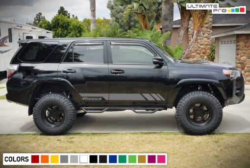 Decal sticker vinyl side stripe kit compatible with toyota 4runner