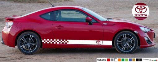 Sticker Vinyl Side Racing Stripes Compatible with Toyota GT86 FT86