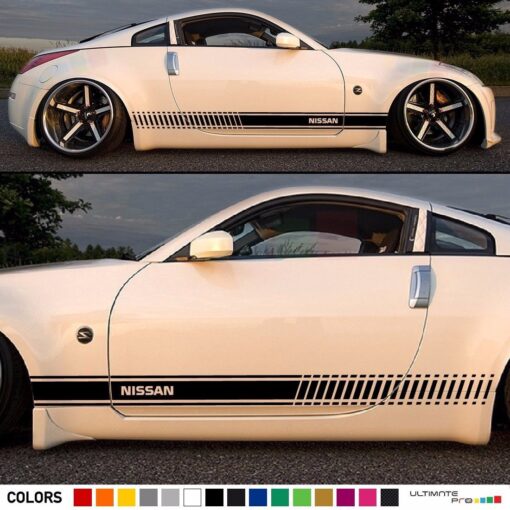 Sticker Vinyl Side Racing Stripes Compatible with Nissan 350 Z Fairlady Z 2002-Present