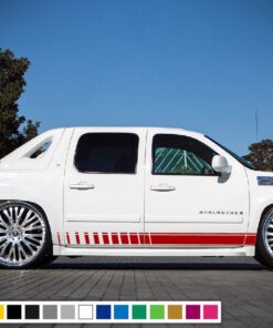 Sport Stripes Vinyl Sticker Compatible with Chevrolet Avalanche