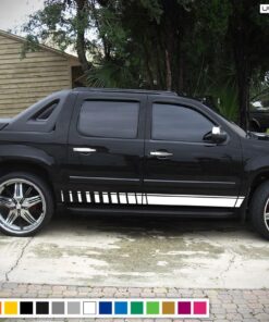 Sport Stripes Vinyl Sticker Compatible with Chevrolet Avalanche