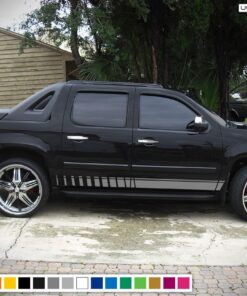 Sport Stripes Vinyl Sticker Compatible with Chevrolet Avalanche