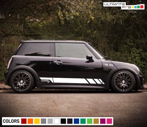 Sticker Decal Side Door Stripe Body Kit for Mini Cooper S Hatch