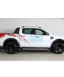 Sticker Design For Ford Ranger Double Cab 2011 - Present Red