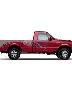 Sticker Design For Ford Ranger Regular Cab 1998 - 2012 Gray