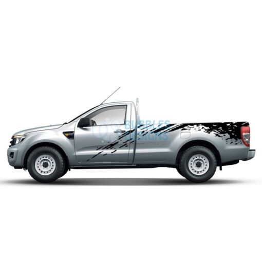 Sticker Design For Ford Ranger Regular Cab 2011 - Present Black