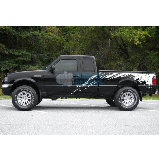 Sticker Design For Ford Ranger Super Cab 1998-2012 White