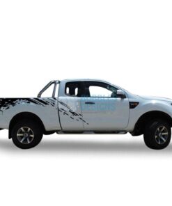 Sticker Design For Ford Ranger Super Cab 2011 - Present Black