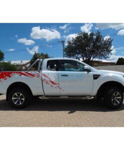 Sticker Design For Ford Ranger Super Cab 2011 - Present Red