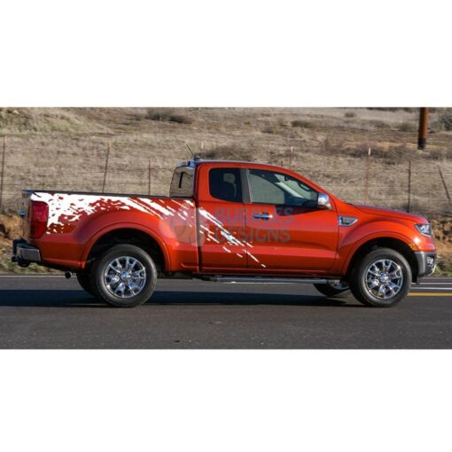 Sticker Design For Ford Ranger Super Cab 2011 - Present White