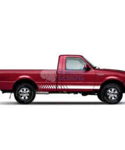 Sticker For Ford Ranger Regular Cab 1998 - 2012 White