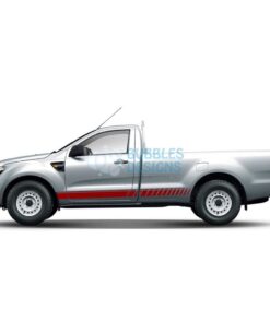 Sticker For Ford Ranger Regular Cab 2011 - Present Red