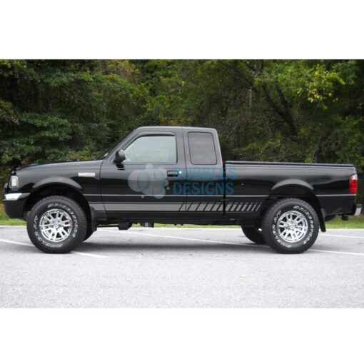 Sticker For Ford Ranger Super Cab 1998-2012 Gray