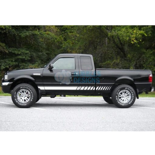 Sticker For Ford Ranger Super Cab 1998-2012 White