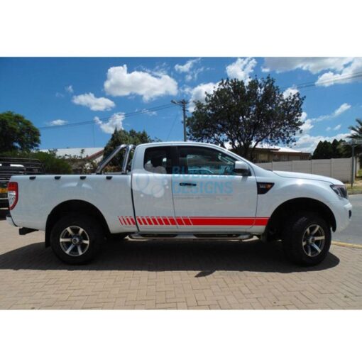 Sticker For Ford Ranger Super Cab 2011 - Present Red