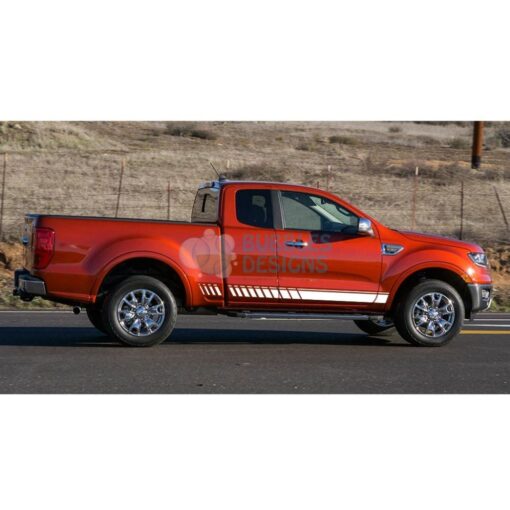 Sticker For Ford Ranger Super Cab 2011 - Present White