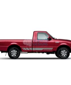 Sticker Vinyl Decal Design For Ford Ranger Regular Cab 1998 - 2012 Gray