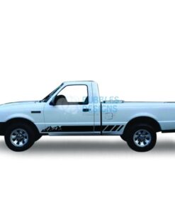 Sticker Vinyl Design For Ford Ranger Regular Cab 1998 - 2012 Black