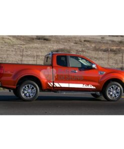 Sticker Vinyl Design For Ford Ranger Super Cab 2011 - Present White