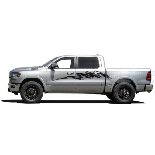 Strike Side Decals Graphics Vinyl For Dodge Ram Crew Cab 1500 Side Door Sticker