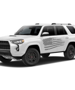 USA Flag Decal Sticker Vinyl Side Stripe Kit Compatible with Toyota 4Runner 2009-Present